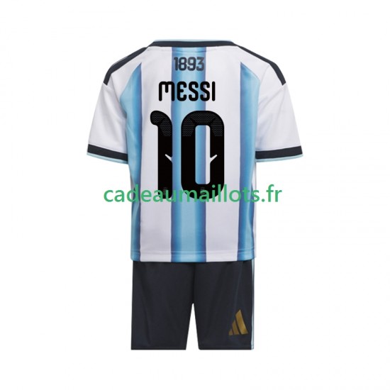 Argentine Maillot avec flocage Lionel Messi 10 Domicile Coupe du Monde 2026 ,Tenue Enfant MC