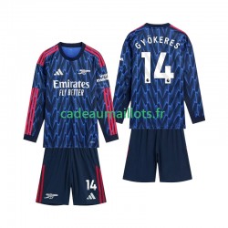 Arsenal Maillot avec flocage Gyokeres 14 Extérieur 2025-2026 ,Tenue Enfant ML