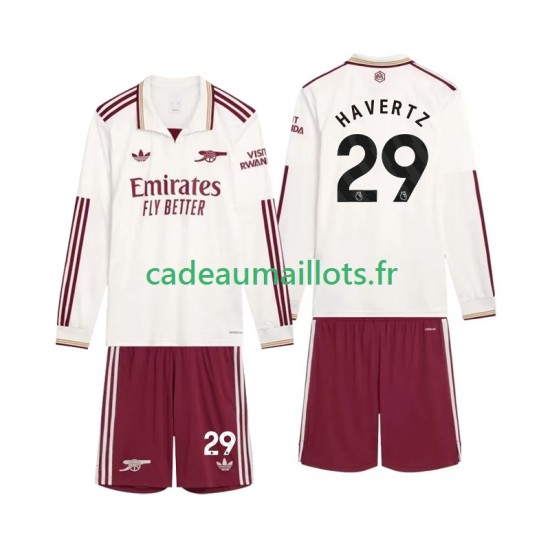 Arsenal Maillot avec flocage Havertz 29 3ème 2025-2026 ,Tenue Enfant ML
