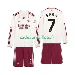 Arsenal Maillot avec flocage Saka 7 3ème 2025-2026 ,Tenue Enfant ML