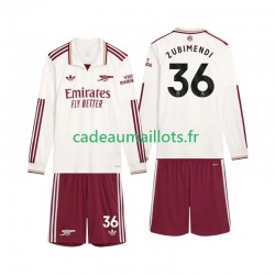 Arsenal Maillot avec flocage Zubimendi 36 3ème 2025-2026 ,Tenue Enfant ML