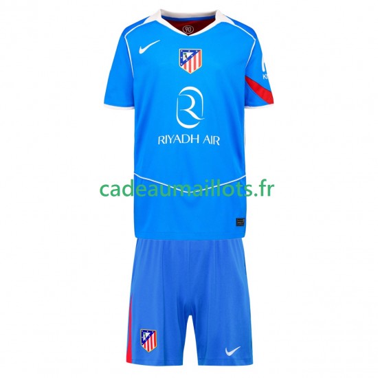 Atlético Madrid Maillot avec flocage 3ème 2025-2026 ,Tenue Enfant MC