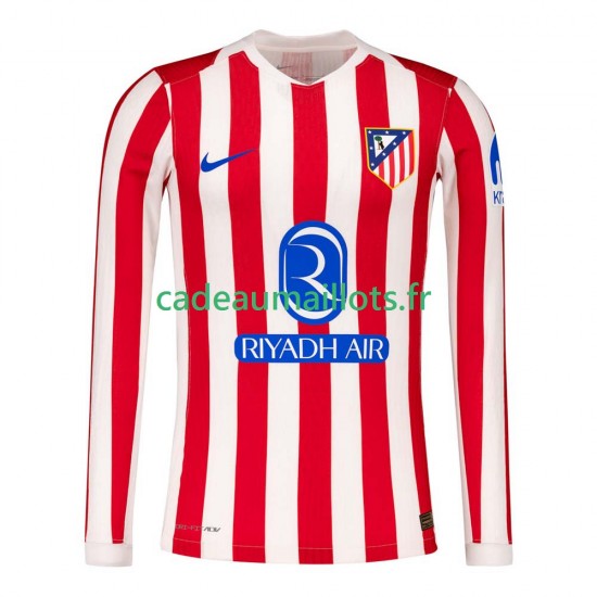 Atlético Madrid Maillot avec flocage Domicile 2025-2026 ,Homme ML