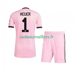 Bayern Munich Maillot avec flocage Manuel Neuer 1 UCL Gardien 3ème 2025-2026 ,Tenue Enfant MC