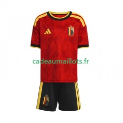 Belgique Maillot avec flocage Domicile Coupe du Monde 2026 ,Tenue Enfant MC