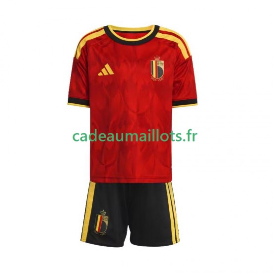 Belgique Maillot avec flocage Domicile Coupe du Monde 2026 ,Tenue Enfant MC
