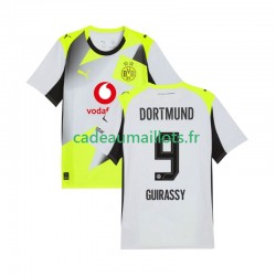 Borussia Dortmund Maillot avec flocage Serhou Guirassy 9 Extérieur 2025-2026 ,Homme MC