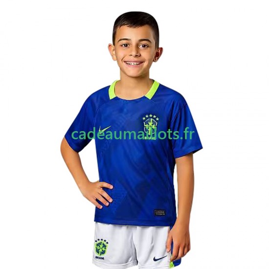 Brésil Maillot avec flocage Extérieur 2025-2026 ,Tenue Enfant MC