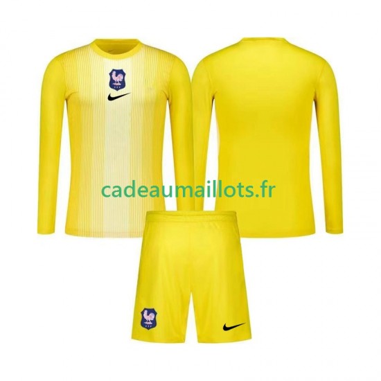 France Maillot avec flocage Gardien Domicile 2025 ,Tenue Enfant ML