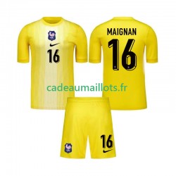 France Maillot avec flocage Lucas Chevalier 16 Gardien Domicile 2025 ,Tenue Enfant MC