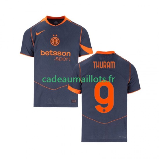 Inter Milan Maillot avec flocage Marcus Thuram 9 3ème 2025-2026 ,Homme MC Inter Milan Maillot avec flocage Marcus Thuram 9 3ème 2025-2026 ,Homme MC