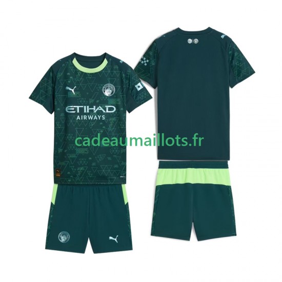 Manchester City Maillot avec flocage 4ème 2025-2026 ,Tenue Enfant MC