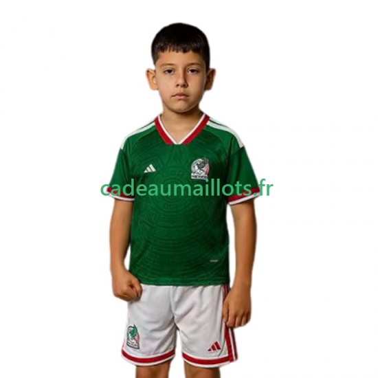 Mexique Maillot avec flocage Domicile Coupe du Monde 2026 ,Tenue Enfant MC