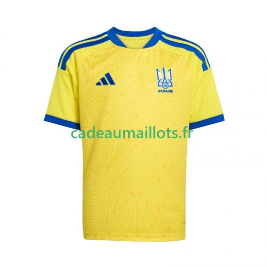 Ukraine Maillot avec flocage Domicile Coupe du Monde 2026 ,Tenue Enfant MC