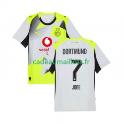 Borussia Dortmund Maillot avec flocage Jobe Bellingham 7 Extérieur 2025-2026 ,Homme MC
