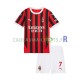 AC Milan Maillot avec flocage Alvaro Morata 7 Domicile 2024-2025 ,Tenue Enfant MC