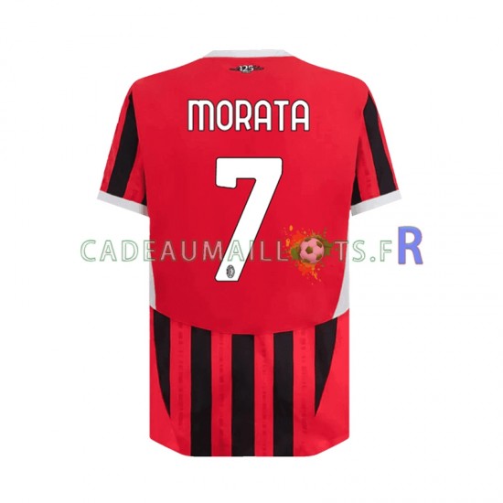 AC Milan Maillot avec flocage Alvaro Morata 7 Domicile 2024-2025 ,Homme MC