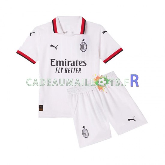 AC Milan Maillot avec flocage Extérieur 2024-2025 ,Tenue Enfant MC