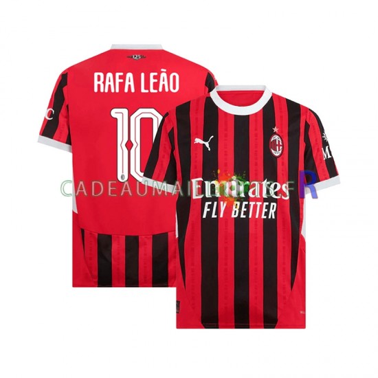 AC Milan Maillot avec flocage UCL Font RAFA LEAO 10 Domicile 2024-2025 ,Homme MC