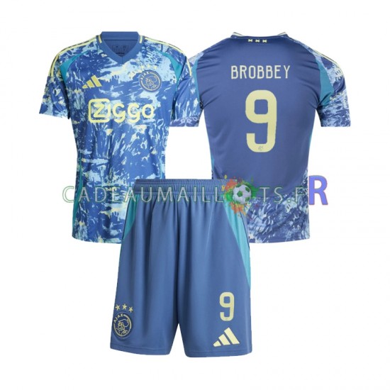 Ajax Amsterdam Maillot avec flocage Brian Brobbey 9 Extérieur 2024-2025 ,Tenue Enfant MC