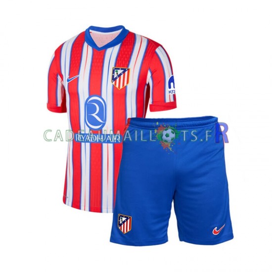 Atlético Madrid Maillot avec flocage Domicile 2024-2025 ,Tenue Enfant MC