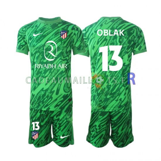 Atlético Madrid Maillot avec flocage Jan Oblak 13 Gardien Extérieur 2024-2025 ,Tenue Enfant MC