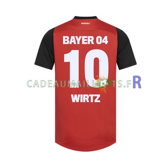 Bayer 04 Leverkusen Maillot avec flocage Florian Wirtz 10 Domicile 2024-2025 ,Homme MC