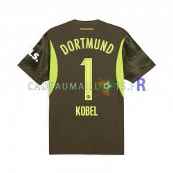 Borussia Dortmund Maillot avec flocage Gregor Kobel 1 Gardien Extérieur 2024-2025 ,Homme MC