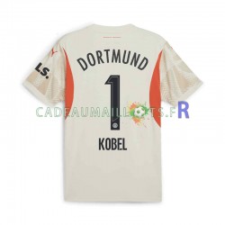 Borussia Dortmund Maillot avec flocage Gregor Kobel 1 Gardien Domicile 2024-2025 ,Homme MC