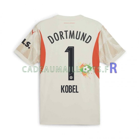 Borussia Dortmund Maillot avec flocage Gregor Kobel 1 Gardien Domicile 2024-2025 ,Homme MC