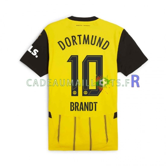 Borussia Dortmund Maillot avec flocage Julian Brandt 10 Domicile 2024-2025 ,Homme MC