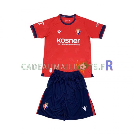 CA Osasuna Maillot avec flocage Domicile 2024-2025 ,Tenue Enfant MC