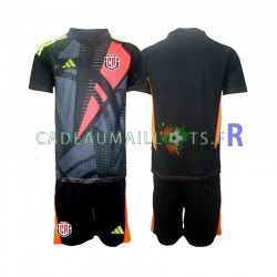 Costa Rica Maillot avec flocage Noir Gardien 3ème 2024 ,Tenue Enfant MC
