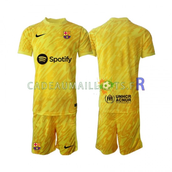 FC Barcelone Maillot avec flocage Gardien Extérieur 2024-2025 ,Tenue Enfant MC