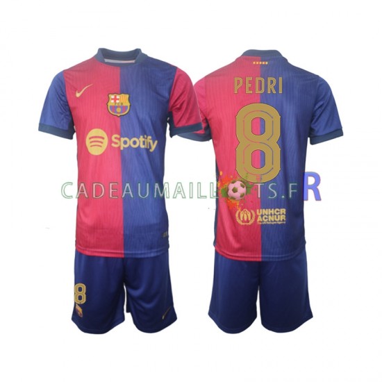 FC Barcelone Maillot avec flocage UCL Font PEDRI 8 Domicile 2024-2025 ,Tenue Enfant MC