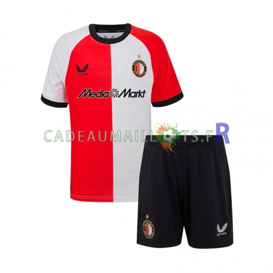 Feyenoord Rotterdam Maillot avec flocage Domicile 2024-2025 ,Tenue Enfant MC