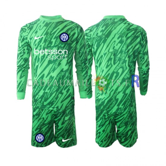 Inter Milan Maillot avec flocage Gardien Domicile 2024-2025 ,Tenue Enfant ML