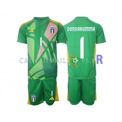 Italie Maillot avec flocage Donnarumma 1 Gardien Extérieur Euro 2024 ,Tenue Enfant MC
