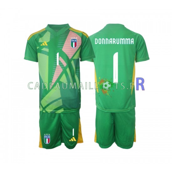 Italie Maillot avec flocage Donnarumma 1 Gardien Extérieur Euro 2024 ,Tenue Enfant MC