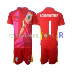 Italie Maillot avec flocage Donnarumma 1 Gardien 3ème Euro 2024 ,Tenue Enfant MC
