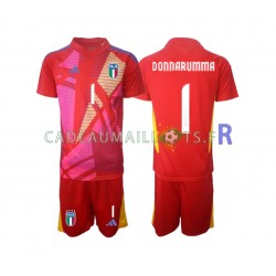 Italie Maillot avec flocage Donnarumma 1 Gardien 3ème Euro 2024 ,Tenue Enfant MC