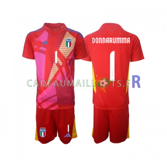 Italie Maillot avec flocage Donnarumma 1 Gardien 3ème Euro 2024 ,Tenue Enfant MC