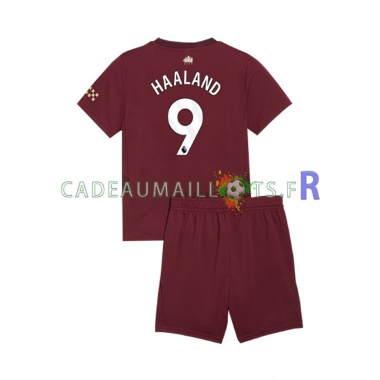 Manchester City Maillot avec flocage Erling Haaland 9 3ème 2024-2025 ,Tenue Enfant MC