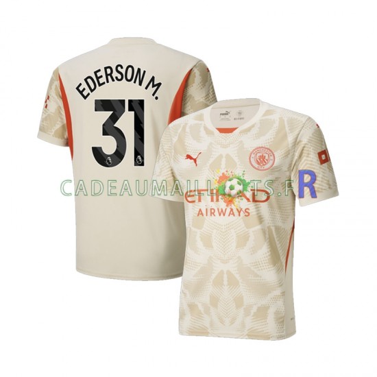 Manchester City Maillot avec flocage Ederson Moraes 31 Gardien 3ème 2024-2025 ,Homme MC