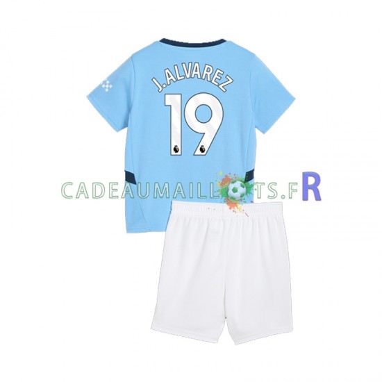 Manchester City Maillot avec flocage Julian Alvarez 19 Domicile 2024-2025 ,Tenue Enfant MC