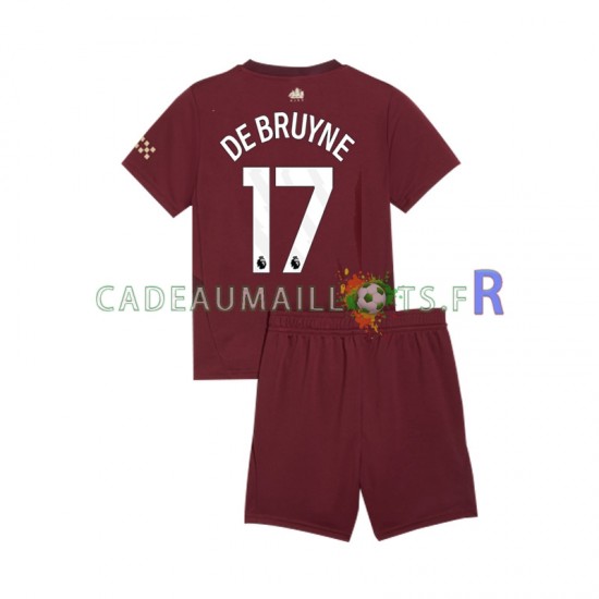 Manchester City Maillot avec flocage Kevin De Bruyne 3ème 2024-2025 ,Tenue Enfant MC