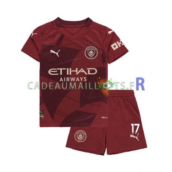 Manchester City Maillot avec flocage Kevin De Bruyne 3ème 2024-2025 ,Tenue Enfant MC