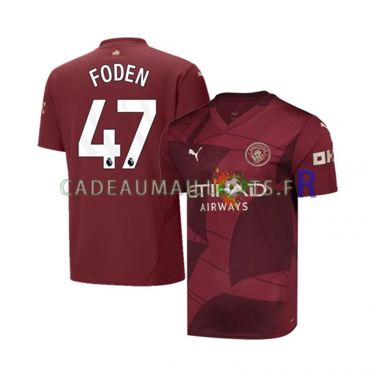 Manchester City Maillot avec flocage Phil Foden 47 3ème 2024-2025 ,Homme MC