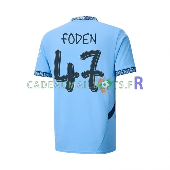 Manchester City Maillot avec flocage UCL Font FODEN 47 Domicile 2024-2025 ,Homme MC