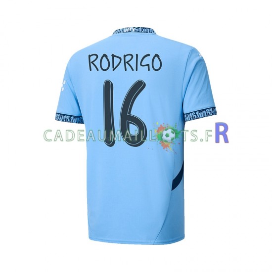 Manchester City Maillot avec flocage UCL Font RODRIGO 16 Domicile 2024-2025 ,Homme MC